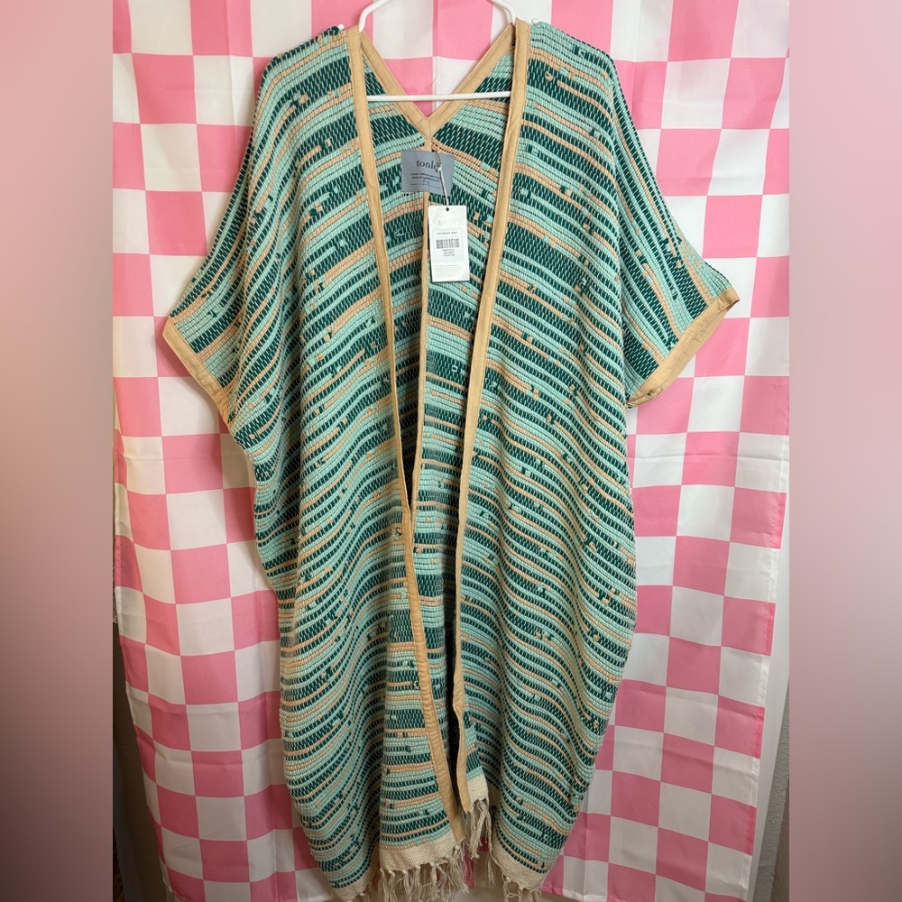 tonle zero waste duster kimono top